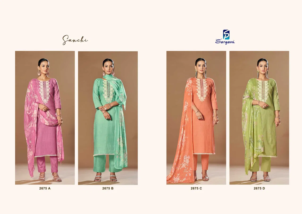 Sanchi by Sargam Cambric Printed Designer Salwar Suit Wholesale Price In Surat